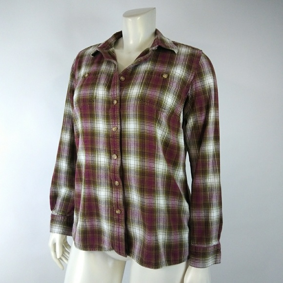 DULUTH TRADING Large Flannel Button Down Shirts - Picture 3 of 6